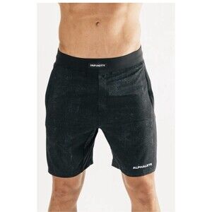 Alphalete Men's Infinity Short Long- Static Noise , Size Medium